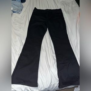 American Eagle size 14 black flare jeans